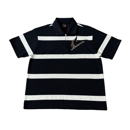 "on air" striped Polo T Shirt