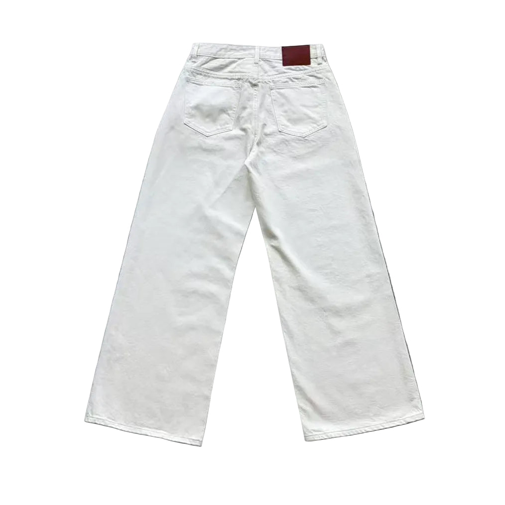 Cream Selvedge Denim Jeans