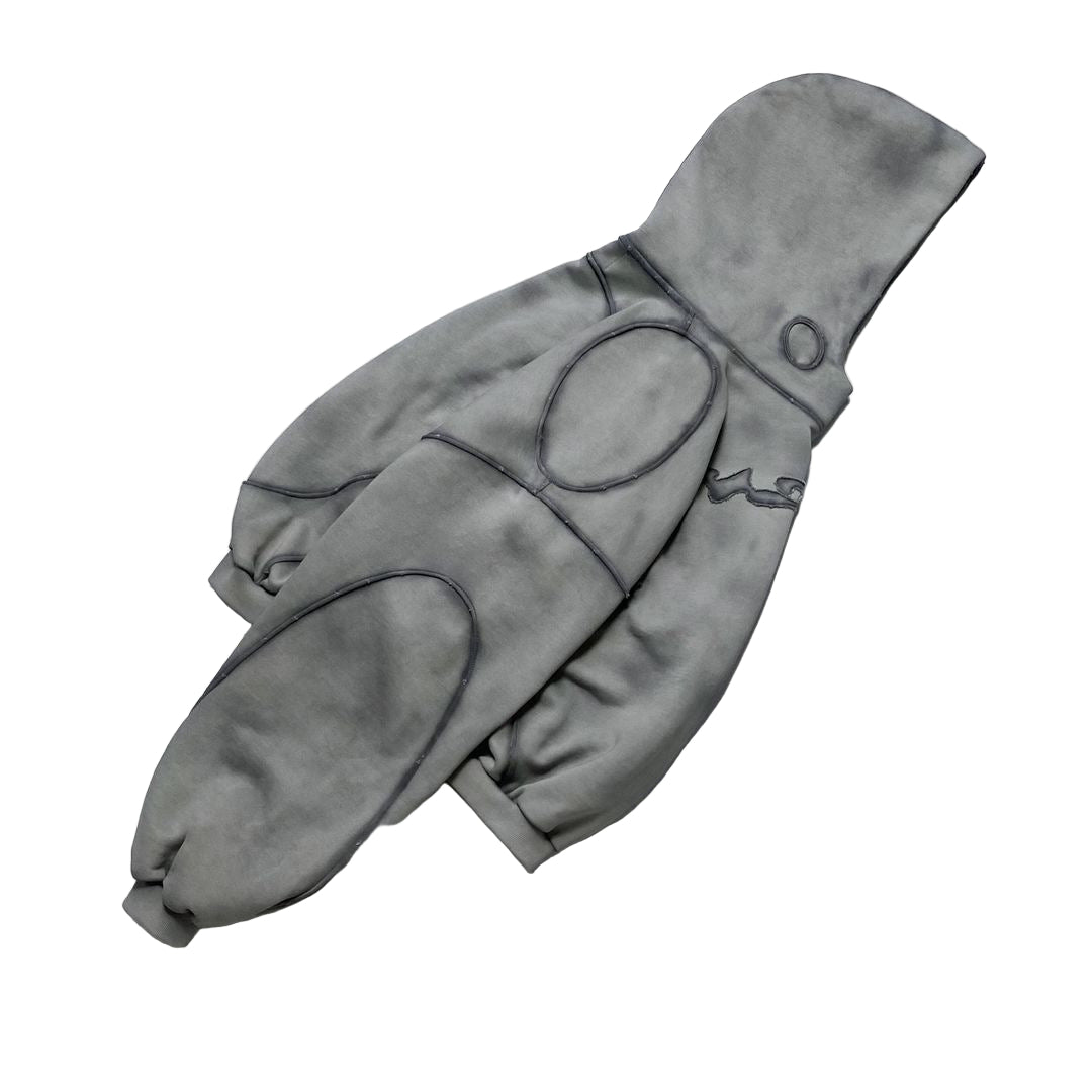 Grey Dustform Hoodie