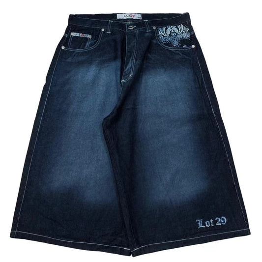 Recoil Navy Denim Jorts
