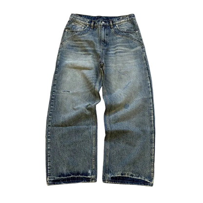 Rinsed Light Blue Denim Jeans