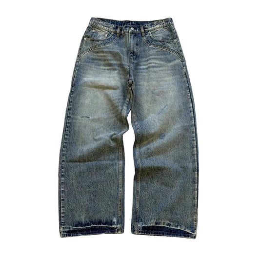 Rinsed Light Blue Denim Jeans