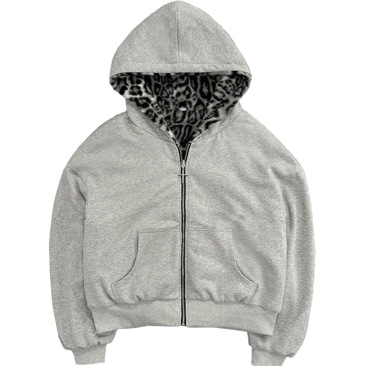 Grey Noir Pelt Zip