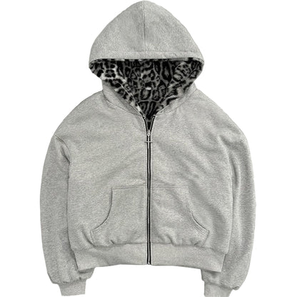 Grey Noir Pelt Zip