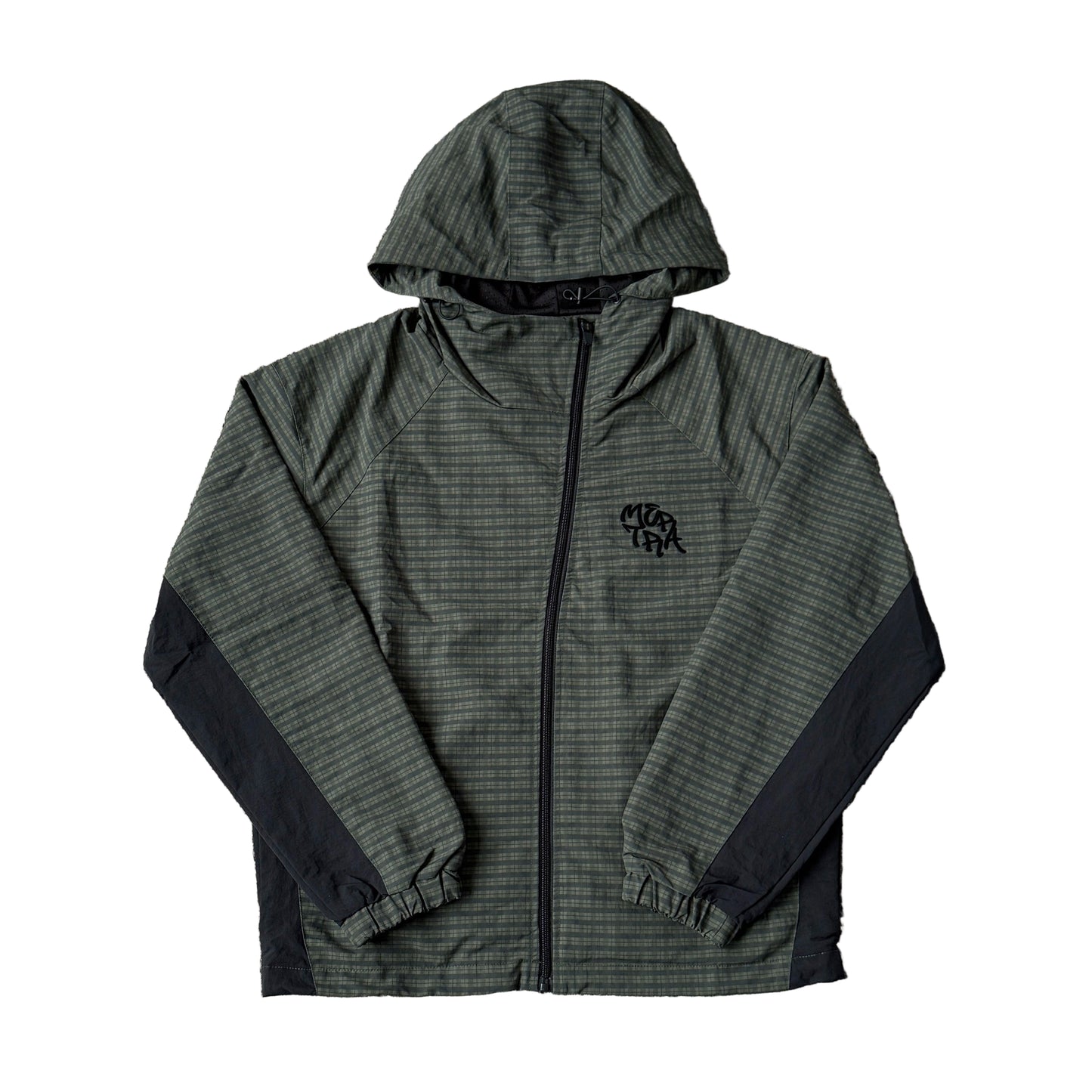Asymmetrical Plaid Softshell (Green)