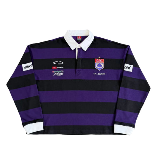 TL Lapel Long Sleeve Polo (Purple)