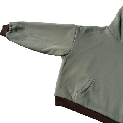 Ekough Hoodie Reversable (Brown / Green)