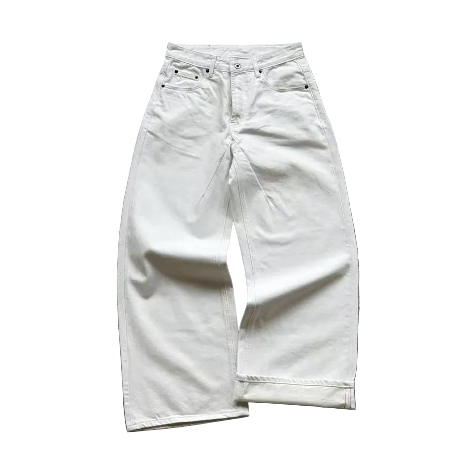 Cream Selvedge Denim Jeans