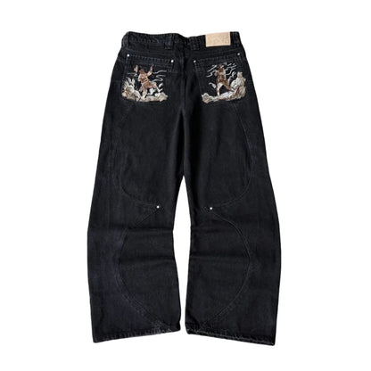 Rivet Western Denim (Black)
