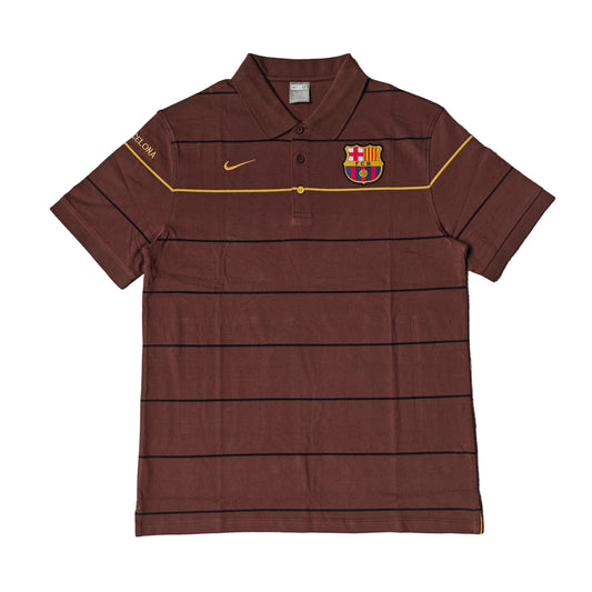 Vintage FC Striped Polo (Brown)