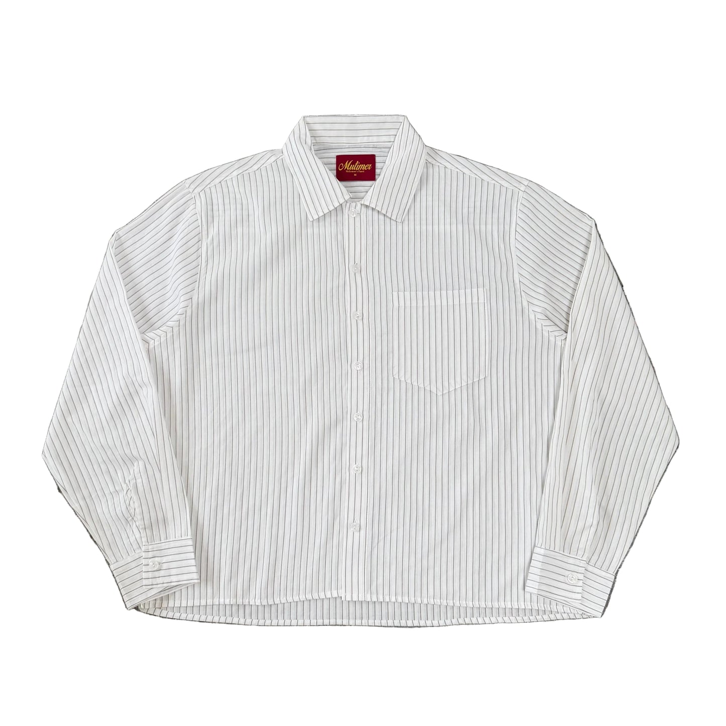 Ledgar Striped Button-Up (White)