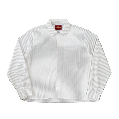 Ledgar Striped Button-Up (White)