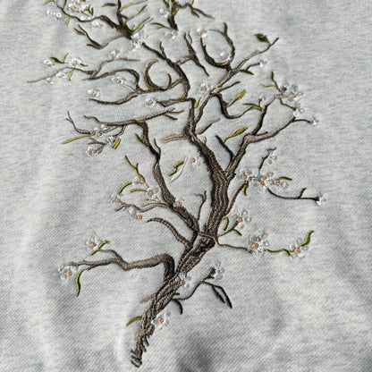 "blossom" Hoodie grey melange