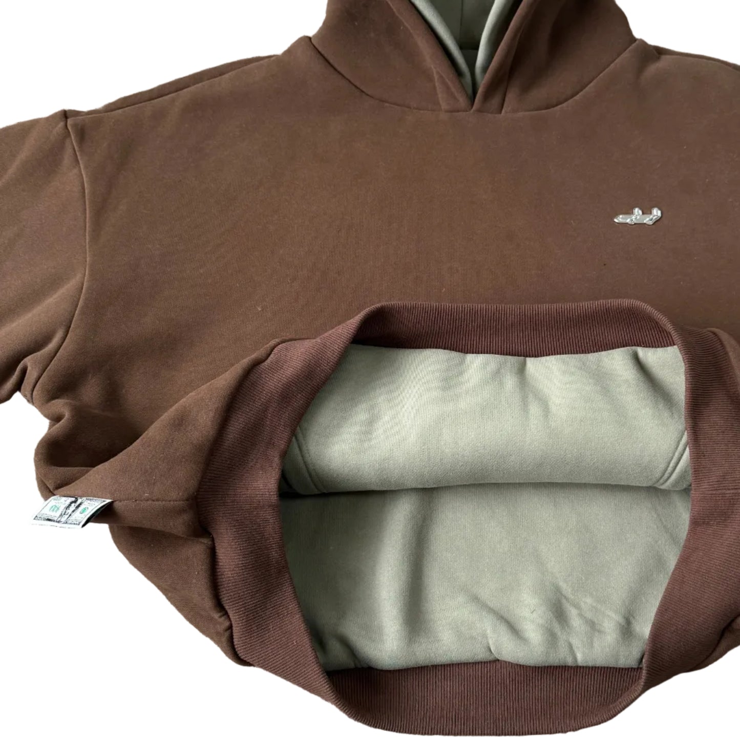 Ekough Hoodie Reversable (Brown / Green)