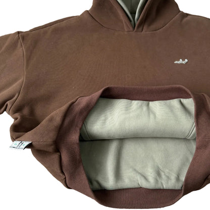 Ekough Hoodie Reversable (Brown / Green)