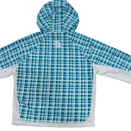 Asymmetrical Plaid Softshell (Blue)