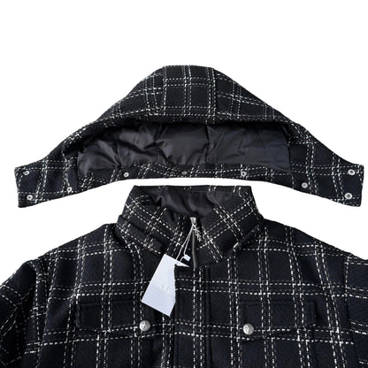 Crossline Plaid Jacket (Black)