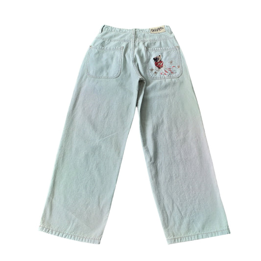 "koi fish" reverse denim