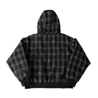 Crossline Plaid Jacket (Black)
