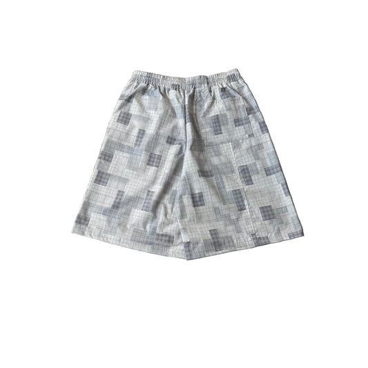 Patchwork Plaid Shorts