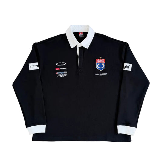 TL Lapel Long Sleeve Polo (Black)
