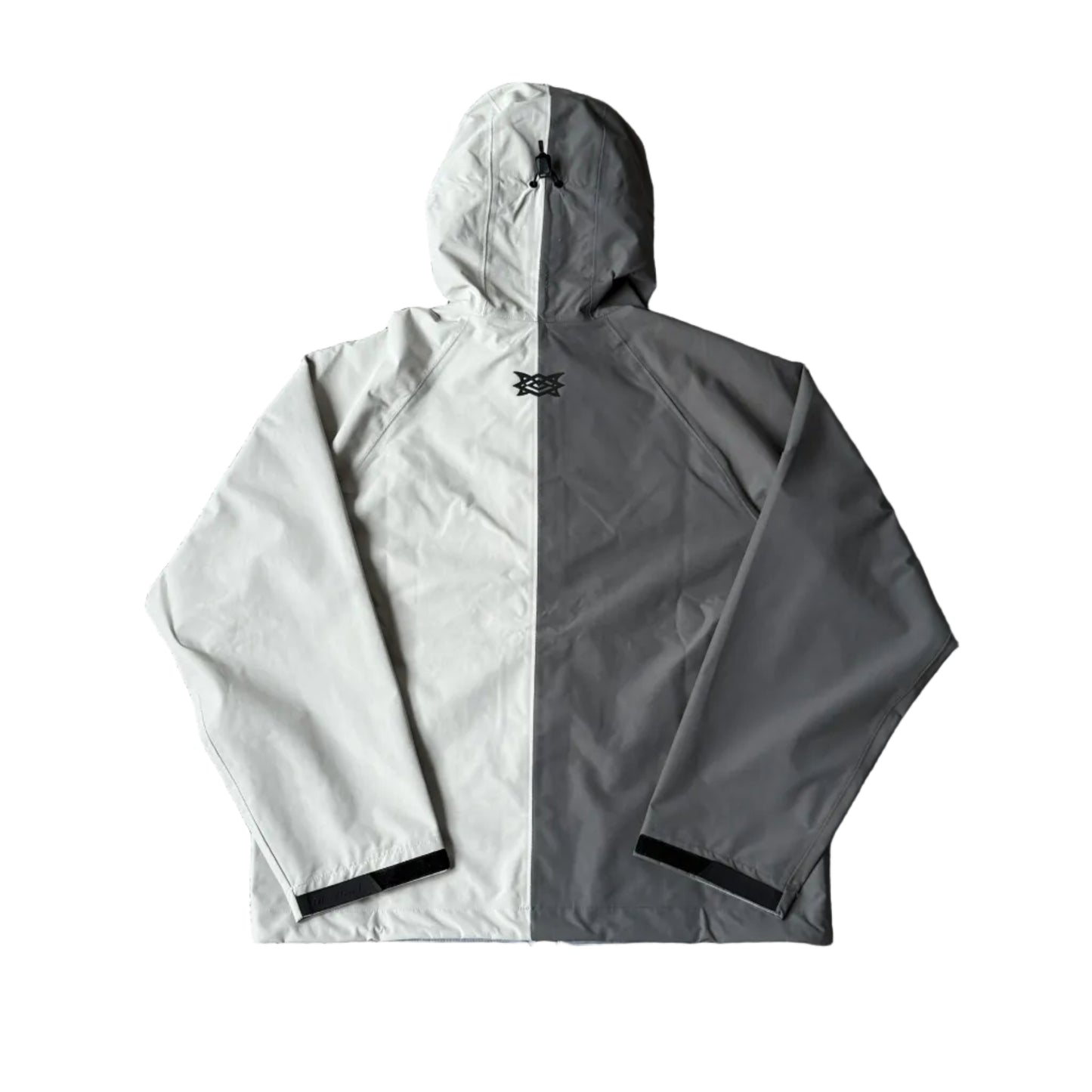Double Colour Waterproof Hardshell Jacket (Grey / White)