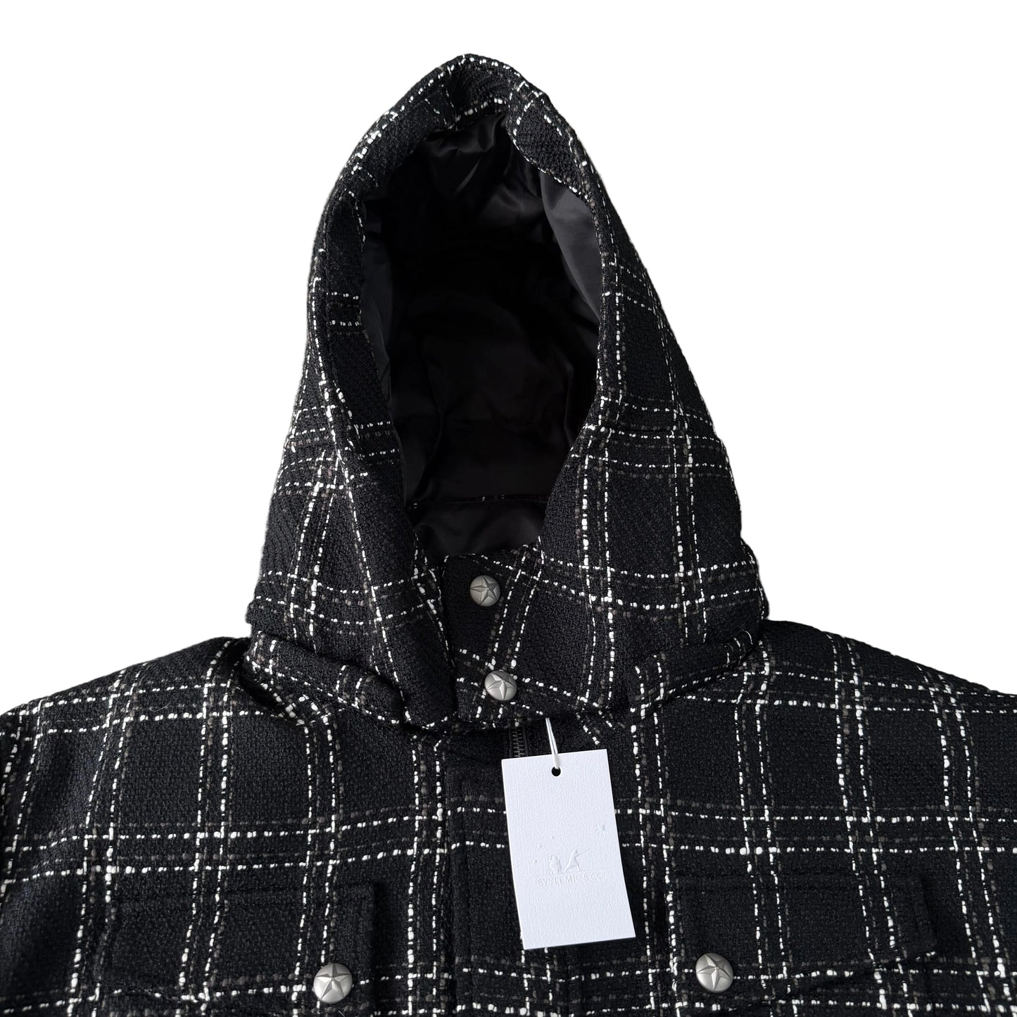 Crossline Plaid Jacket (Black)