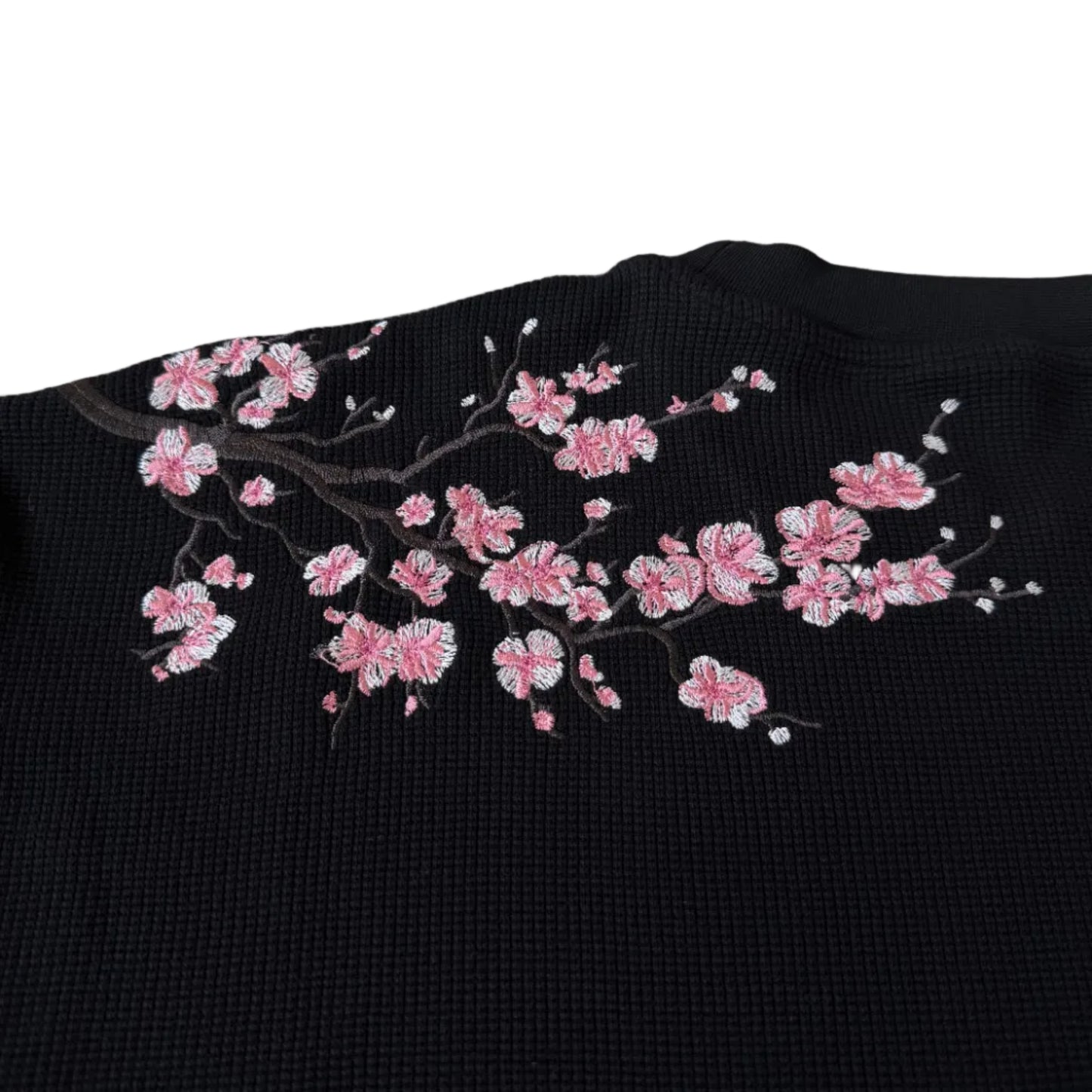 Blossom Waffle Long-Sleeve (Black)