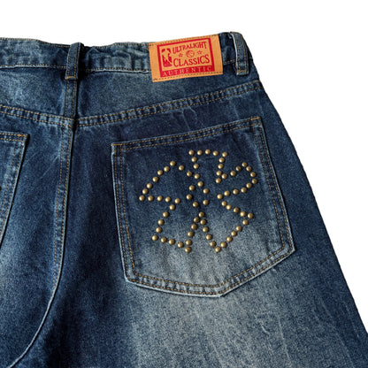 Ultralight Stud Denim Jorts