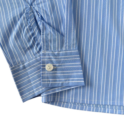 Ledgar Striped Button-Up (Blue)