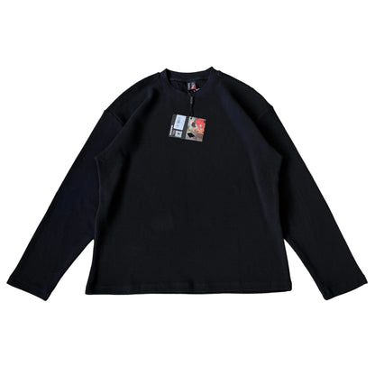 Blossom Waffle Long-Sleeve (Black)