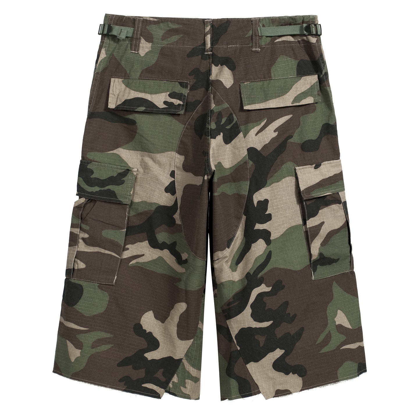 Green Camo Cargo Shorts