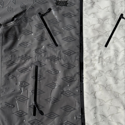 Double Colour Waterproof Hardshell Jacket (Grey / White)