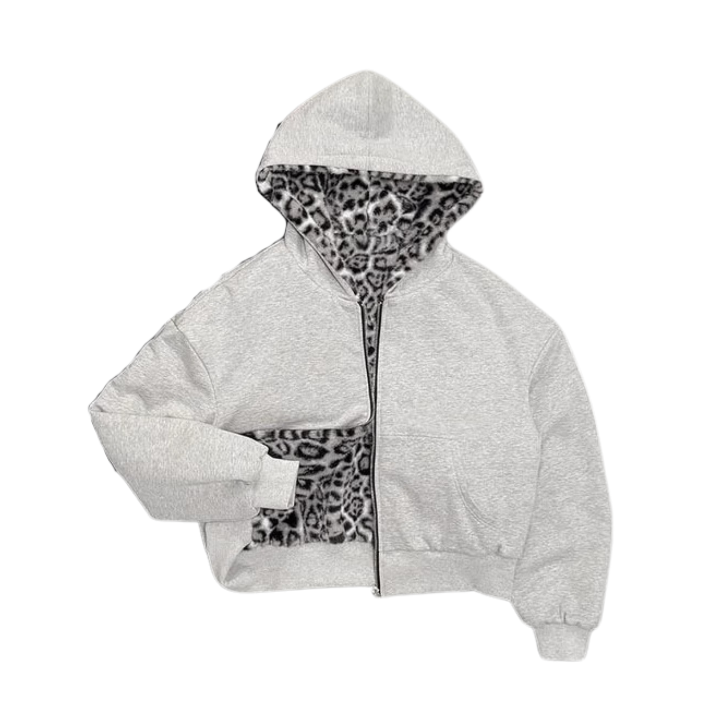 Grey Noir Pelt Zip