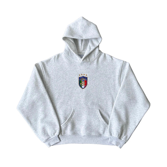 Italy Crest Tracksuit Hoodie (Grey)