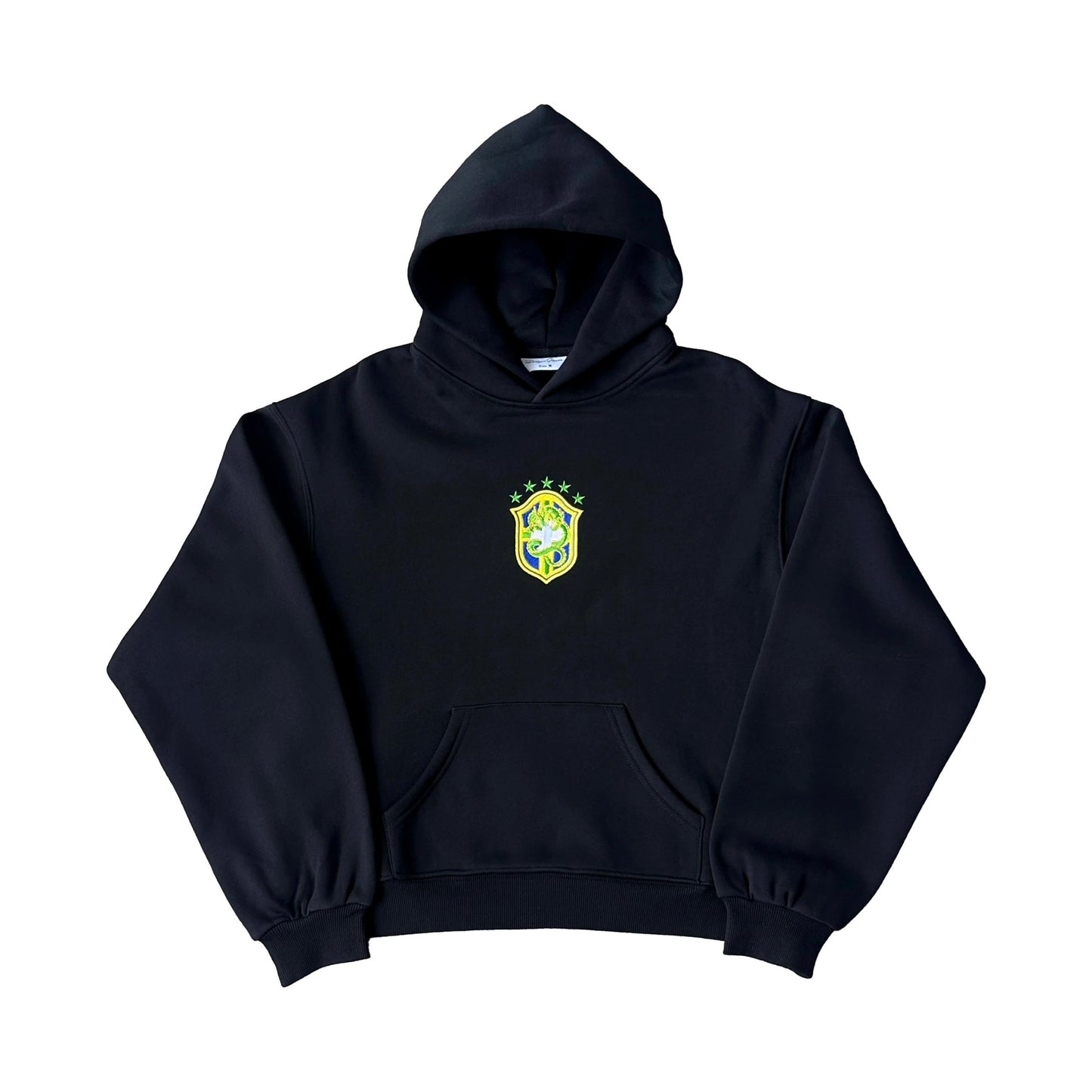 Brazil Crest Tracksuit Hoodie (Black)