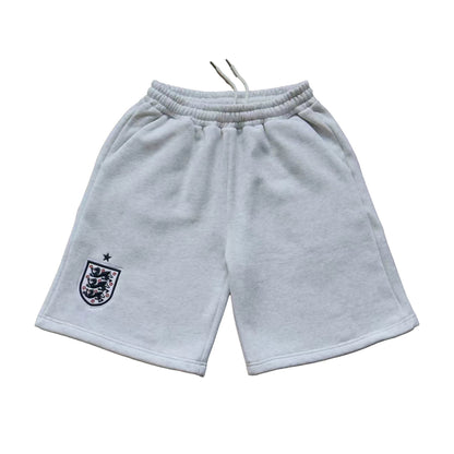 England Crest Tracksuit Shorts (Grey)