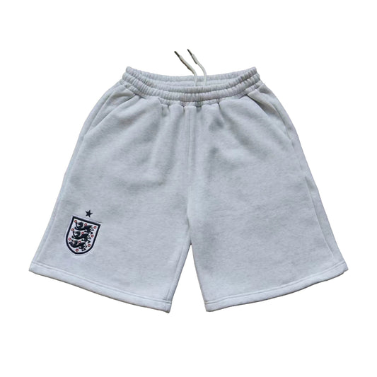 England Crest Tracksuit Shorts (Grey)