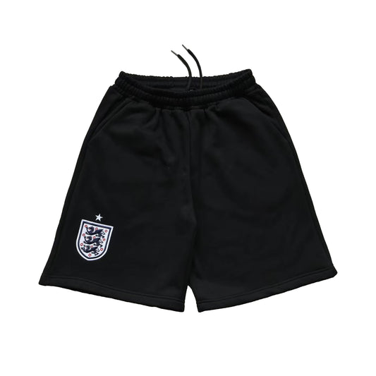 England Crest Tracksuit Shorts (Black)