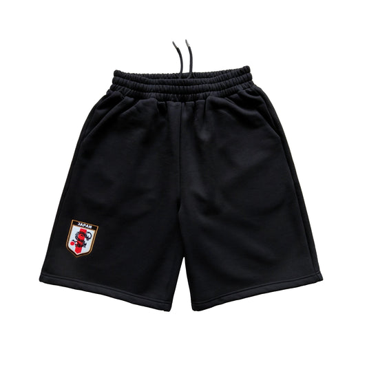 Japan Crest Tracksuit Shorts (Black)