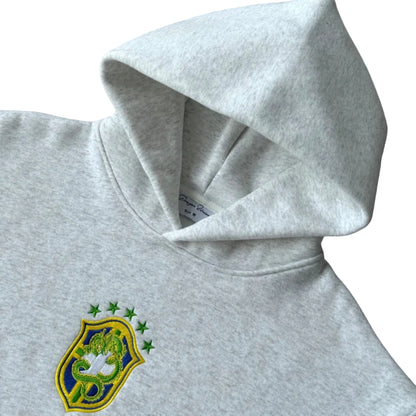 Brazil Crest Tracksuit Hoodie (Grey)