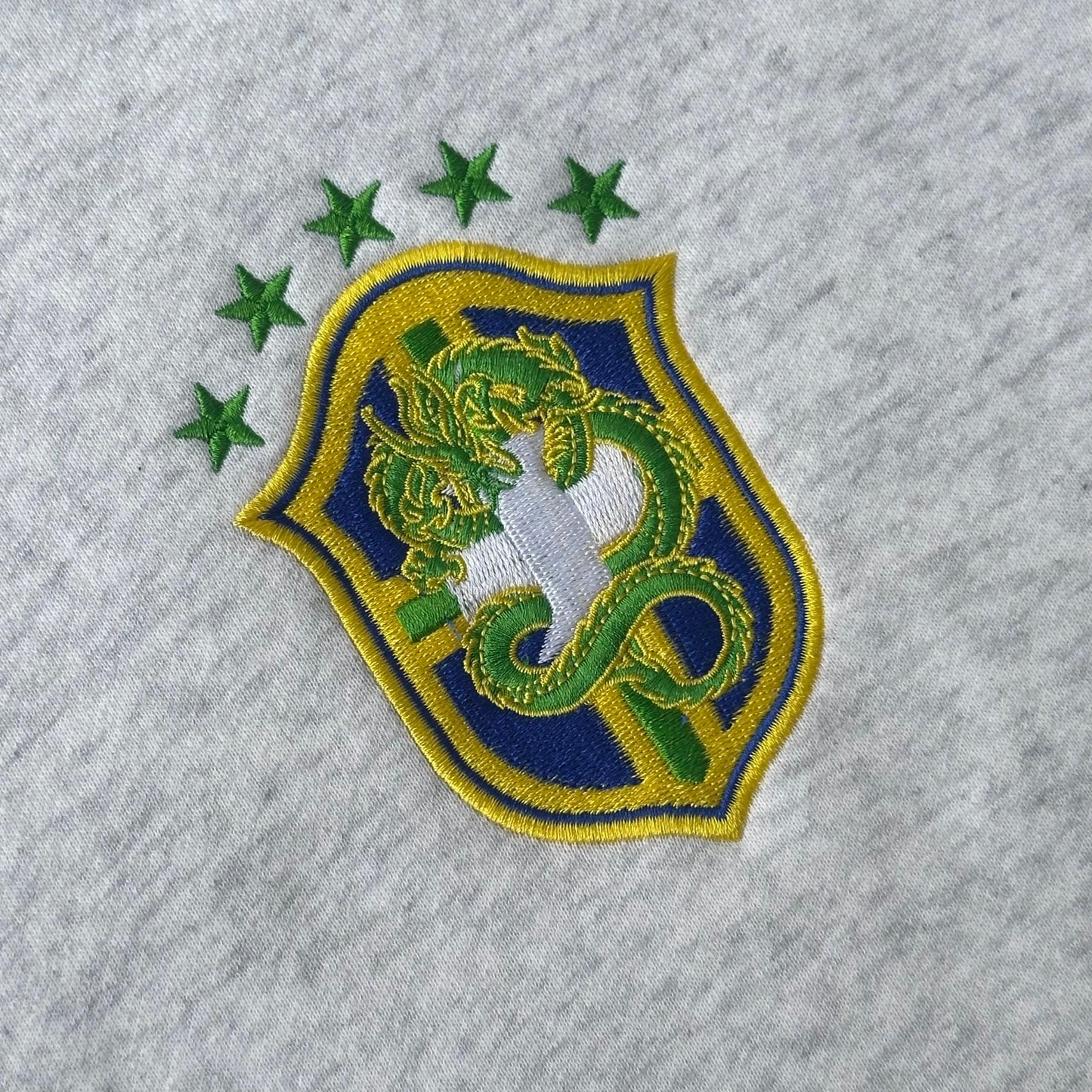 Brazil Crest Tracksuit Pants (Grey)