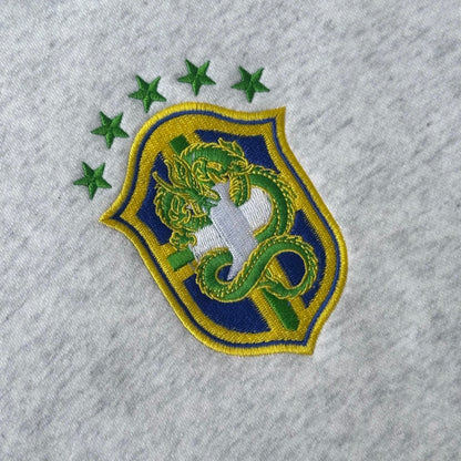 Brazil Crest Tracksuit Pants (Grey)
