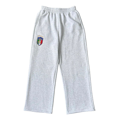 Italy Crest Tracksuit Pants (Grey)