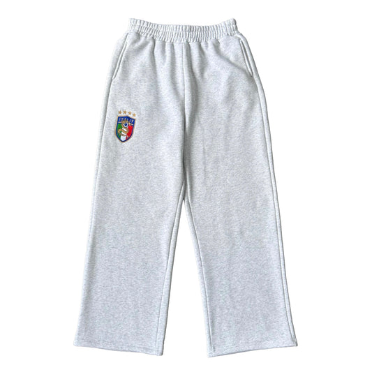 Italy Crest Tracksuit Pants (Grey)