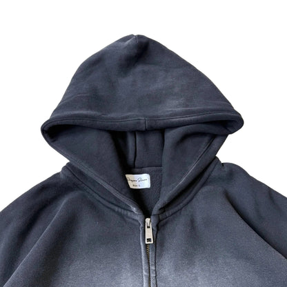 Vintage Dark Wash Zip (Black)