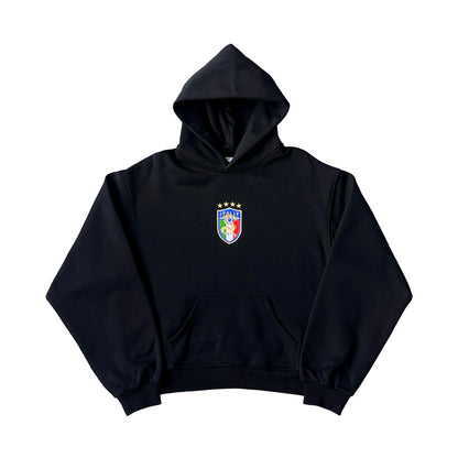 Italy Crest Tracksuit Hoodie (Black)