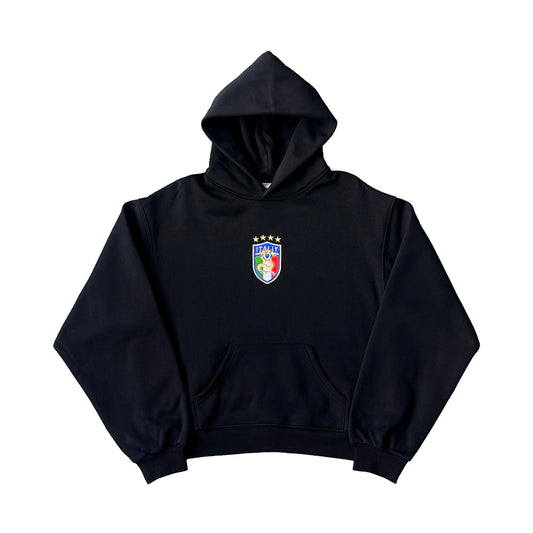Italy Crest Tracksuit Hoodie (Black)