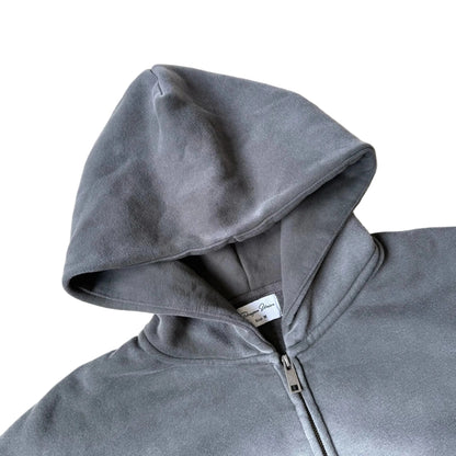 Vintage Dark Wash Zip (Grey)