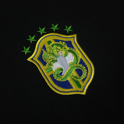 Brazil Crest Tracksuit Hoodie (Black)